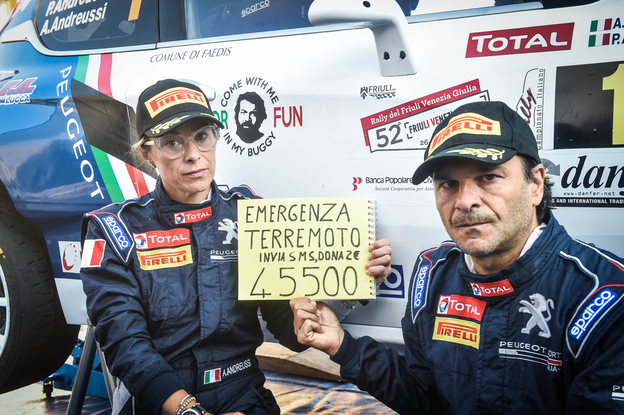 PEUGEOT SPORT ITALIA NON DIMENTICA I TERREMOTATI