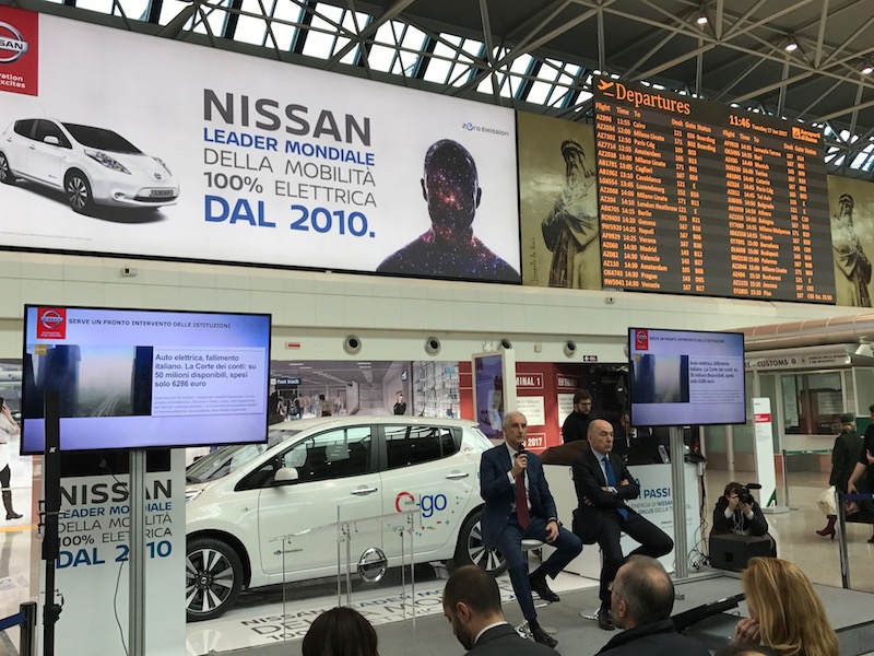 Nissan Leaf: la mobilità elettrica apre nuove rotte in aeroporto