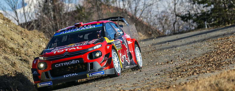 Rally Montecarlo – Ogier Ingrassia su Citroen C3 WRC comandano il primo giorno di gara