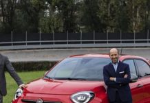 Il Ct della Nazionale Roberto Mancini a Torino per scoprire la Nuova Fiat 500X Sport