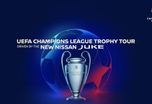 Nuovo Nissan JUKE protagonista al UEFA Champions League Trophy Tour 2019/20