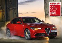 Tripletta per l’Alfa Romeo Giulia Quadrifoglio nel premio “Car of the Year 2020” della rivista “What Car?”