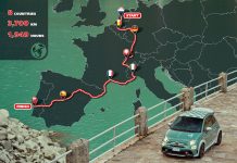 Giro d’Europa in 1949 ore a bordo della “695 70° Anniversario” per celebrare l’anno di nascita del Brand dello Scorpione