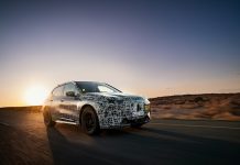 La BMW iNEXT nella fase calda dello sviluppo.