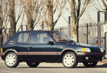 Peugeot 205 Gti Plus Lusso per piedi pesanti