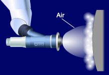 Toyota sviluppa un nuovo nebulizzatore per vernici con oltre il 95 percento di efficienza di rivestimento, la più alta al mondo