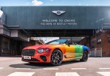 BENTLEY: ORGOGLIO PER L’AUTO ARCOBALENO