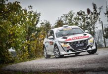 PAOLO ANDREUCCI VINCE ANCHE IL DUE VALLI CON LA NUOVA PEUGEOT 208 RALLY 4 NELLA CATEGORIA 2 RUOTE MOTRICI