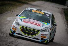 Alessandro Zorra vince a Bassano e passa in testa al Peugeot Competition 208 Rally Cup Pro