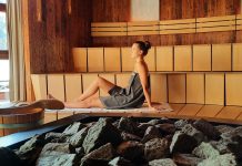 Quellenhof Luxury Resorts, dall’Alto Adige a Lazise il paradiso per gli amanti della sauna. Sarong e sauna kilt rendono l’esperienza adatta a tutti.