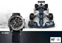 Casio presenta i nuovi orologi EDIFICE in fibra di carbonio 6K ispirati alle auto da corsa, nati dalla collaborazione con la Scuderia Alpha Tauri