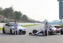 Giulia GTA scende in pista con i piloti Alfa Romeo e dà il via al campionato di F1