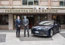 TOYOTA PRESENTA LA MIRAI AL PRESIDENTE DELLA REGIONE LAZIO NICOLA ZINGARETTI