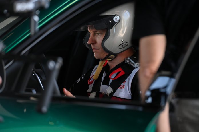 Kimi Raikkonen a Balocco Proving ground
