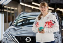 Anna Nicholson, ingegnere Nissan nello stabilimento di Sunderland, pronta a realizzare il sogno paralimpico a Tokyo