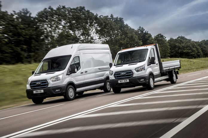 Ford E-Transit Hits European Roads as Fleet Customers Begin Trial with High-Productivity All-Electric Van