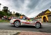 Tridente di Abarth 124 rally al Barum Czech Rally Zlín, quarto round del FIA European Rally Championship 2021