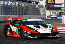 Lamborghini conquista la prima vittoria 2021 nell’IMSA sulle strade di Long Beach