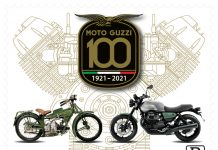 MOTO GUZZI: EMESSO IL FRANCOBOLLO CELEBRATIVO DEI 100 ANNI