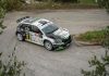 Giandomenico Basso e Lorenzo Granai, Skoda Fabia R5, realizzano il miglior tempo nel primo tratto cronometrato del 39° Rally Due Valli