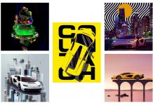 Cinque poster della Lamborghini Countach LPI 800-4 per le pareti delle future generazioni