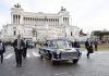 Il Presidente della Repubblica Italiana Sergio Mattarella torna al Quirinale a bordo della Lancia Flaminia Presidenziale